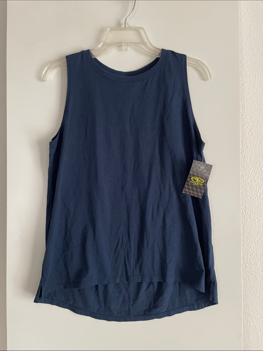 Athletic Works Cotton Navy Blue Tank Top NWT
